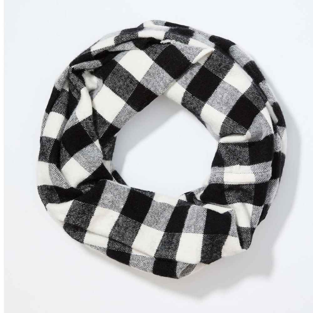 Loft Buffalo Plaid Infinity Scarf